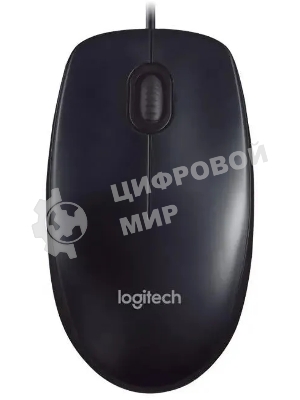 Мышь проводная Logitech M90 черный/серый, 1000 dpi, USB, кнопки - 3