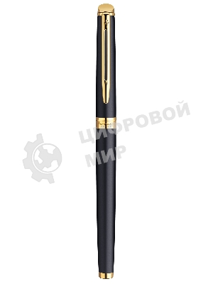 Ручка роллер Waterman Hemisphere (CWS0920750) Matte Black GT F, черные чернила, подарочная коробка