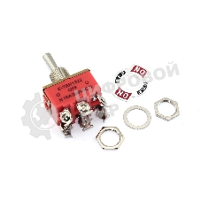 Тумблер E-TEN1322, 250V, 15A, 6 контактов, клеммы под винт, ON-OFF-ON