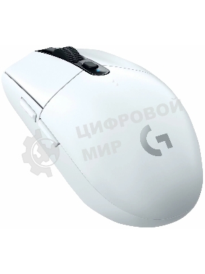 Мышь беспроводная Logitech G304 Lightspeed белый, 12000 dpi, радиоканал, USB, кнопки - 6