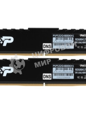 Оперативная память Patriot Signature, DDR5, 32GB (2x16 GB), 4800 MHz, CL40, DIMM