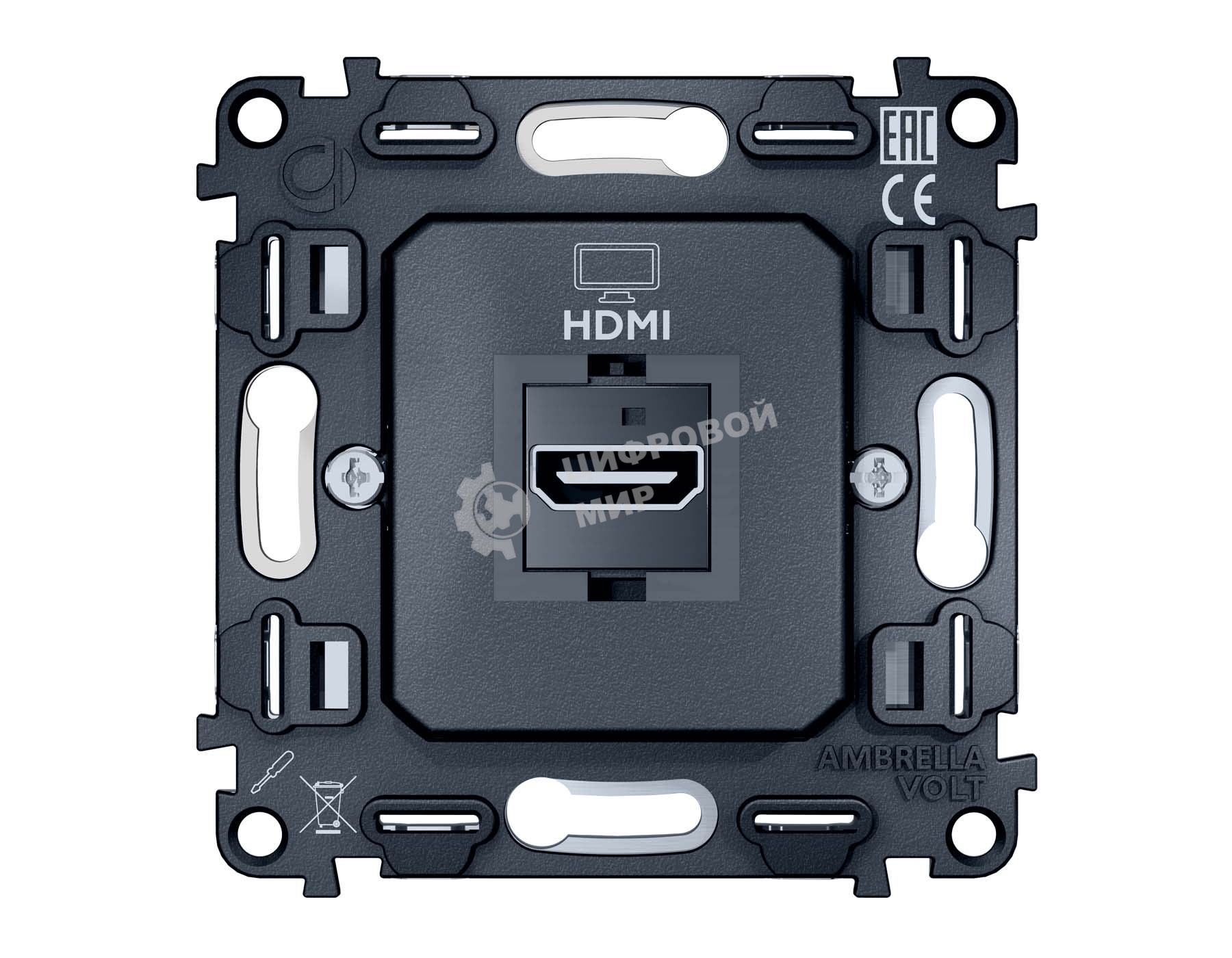 Механизм розетки HDMI 2.0 40V/500mA 2.0GHz 5-18Gbit/s QUANT VM222