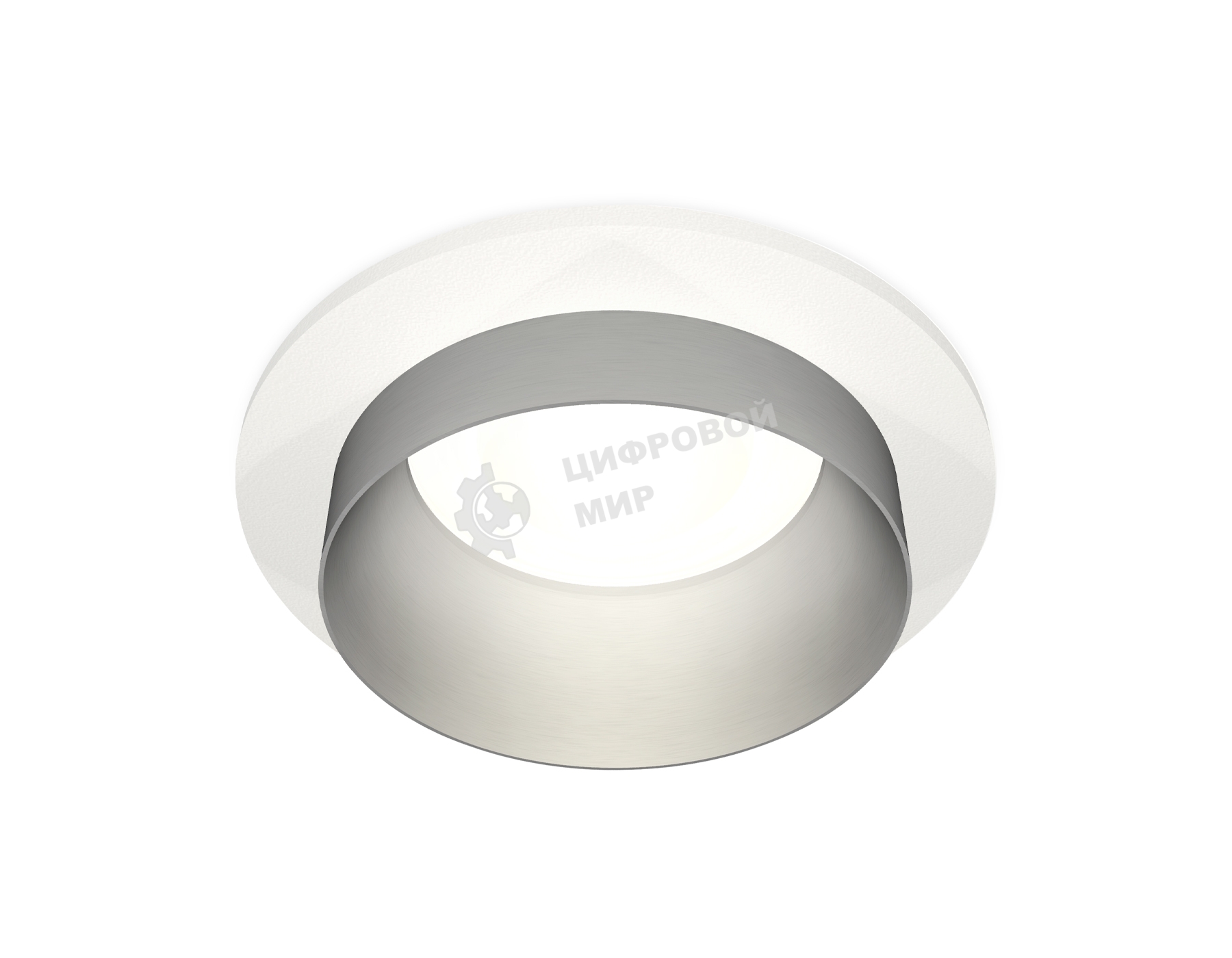 Комплект встраиваемого светильника Ambrella light XC6512023 SWH/MCH белый песок/хром матовый MR16 GU5.3 (C6512, N6133)