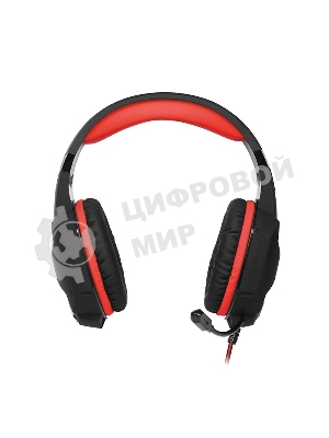 Гарнитура Sven AP-G988MV чёрный-красный, проводная, 3.5 мм