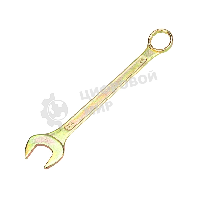 Ключ комбинированный Rexant 24 мм, желтый цинк