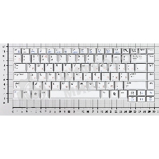 Клавиатура для ноутбука Samsung M50, серебристая