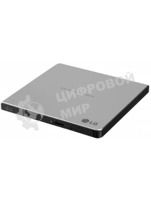 Оптический привод DVD-RW LG GP57ES40 серебристый USB внешний