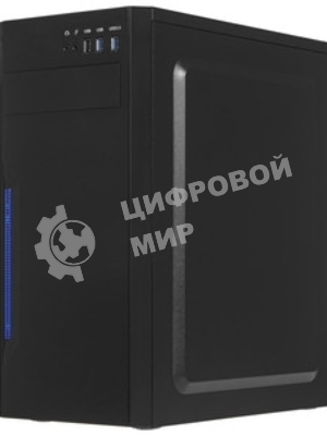 Компьютерный корпус Miditower ExeGate XP-333U Black, ATX, (XP400, Black,120мм), 1*USB/2*USB 3.0, Audio