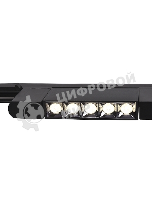 Трековый однофазный светодиодный светильник Ambrella light GL6688 BK черный LED 6W 4200K 24°