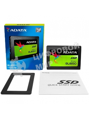 Накопитель SSD ADATA SU650, 240Gb, SATA III, 2.5