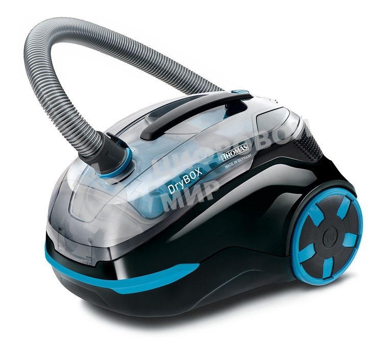 Пылесос Thomas DryBOX черный/синий, 300/1700Вт, уборка сухая, пылесборник контейнер 2.1 л