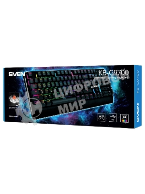 Клавиатура SVEN KB-G9700 проводная, USB Type-A, чёрный