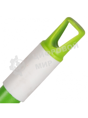 Щетка Home Palisad пластмассовая для подметания пола, 27 см, c черенком, 120 см, салат. щетина