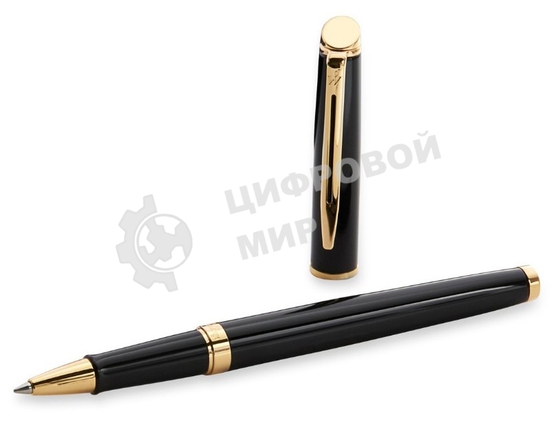 Ручка роллер Waterman Hemisphere (CWS0920750) Matte Black GT F, черные чернила, подарочная коробка