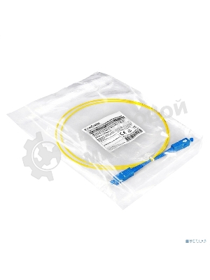 Патч-корд волоконно-оптический ExeGate FC-S-9-SC-SC-1M-LSZH (Шнур ВО SM 9/125 (OS2/G.652.D), SC/UPC-SC/UPC, Simplex, LSZH, 1 м)