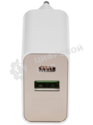 Сетевое зарядное устройство HOCO (6931474769824) C100Aaa 1USB+1Type-C 3.0A QC3.0 PD 20W, белый