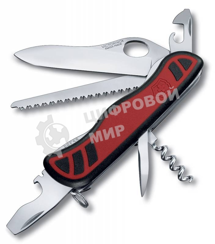 Нож перочинный Victorinox Forester M Grip (0.8361.MC) 111мм 12функций красный/черный