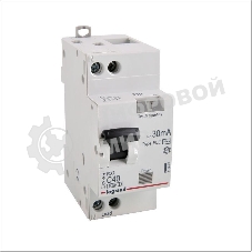 Выключатель автоматический дифференциального тока 1п (1P+N) C 40А 30мА тип AC 6кА RX3 Leg 419403