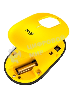 Мышь беспроводная Logitech POP Mouse желтый, 4000 dpi, Bluetooth, кнопки - 4