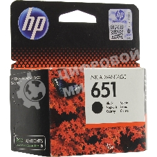 Картридж струйный HP 651 C2P10AE черный для HP DJ IA5575e (600 стр.)