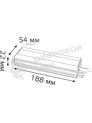 Блок питания Gauss 202022150 пониж. для лен.светод. черный