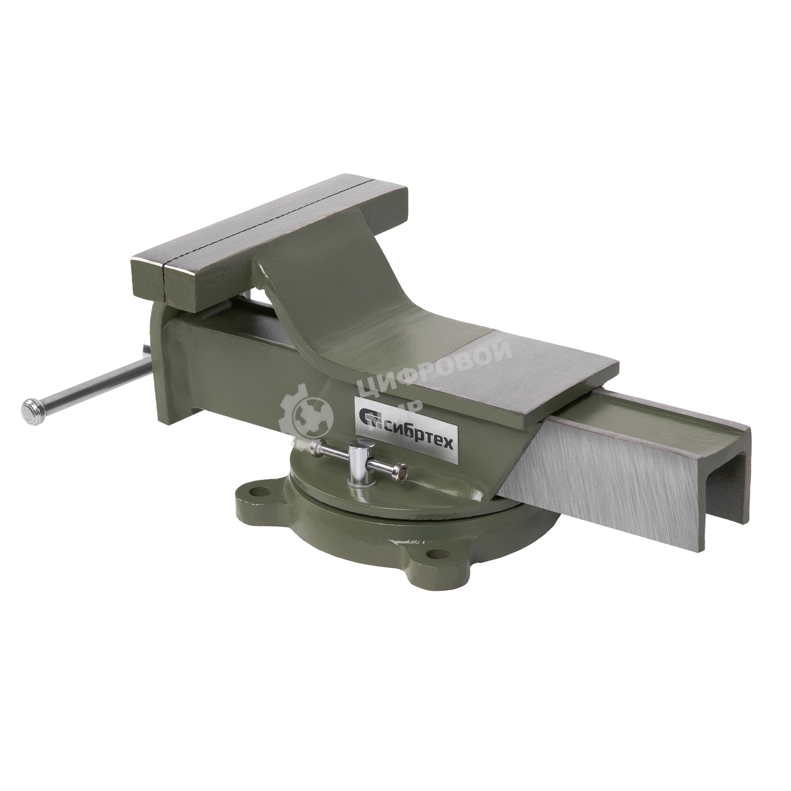 Тиски слесарные Сибртех 150 мм, стальные, поворотные