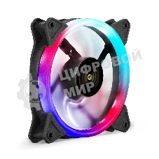 Вентилятор для корпуса ExeGate EX12025H3P4PSR-PWM.ARGb черный, 120 мм, 1800 об/мин, 26 дБ, 4 pin