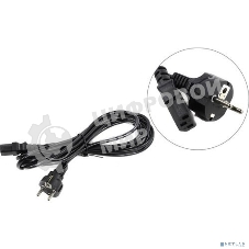 Кабель питания ExeGate Special PC-5S (Евровилка Schuko->С13) 3*0.5, CCA, черный, 5м