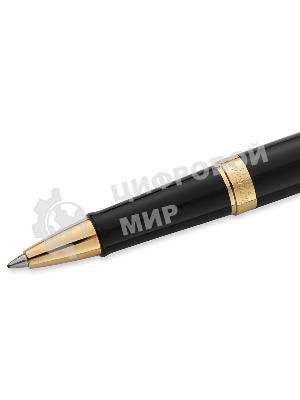 Ручка роллер Waterman Hemisphere (CWS0920750) Matte Black GT F, черные чернила, подарочная коробка