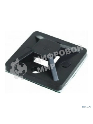 Площадка самоклеящаяся Rexant 20х20 мм, черная (10 шт/уп)