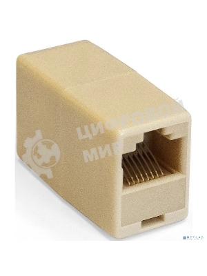 Модуль проходной ExeGate CP45-KJ-UC6 (RJ45-RJ45 формата Keystone Jack, Кат.6, неэкранированный)