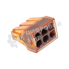 Экспресс-клемма Rexant СМК 773-606 с пастой, 6-проводная 0,75-4 мм² (блистер 5 шт/уп)