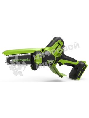 Цепная мини пила GreenWorks G24MCS10K2 аккумуляторная, 24v, 10 см, c АКБ 2АЧ и ЗУ (2008207UA)