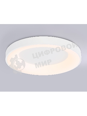Потолочный светодиодный светильник Ambrella light FZ1401 WH белый IP20 48W 3000K-6500K D500*50 (ПДУ ИК)
