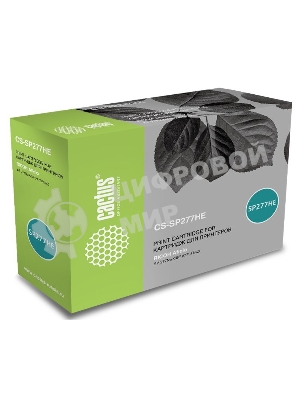 Картридж лазерный Cactus CS-SP277HE черный (2600 стр.) для Ricoh Aficio SP 277NwX/SP 277SFNwX
