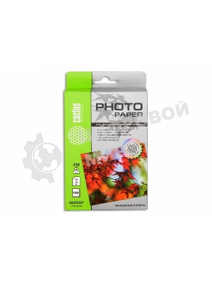 Фотобумага Cactus CS-GA6230100 A6/230г/м2/100л. глянцеваядля струйной печати