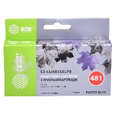 Картридж струйный Cactus CS-CLI481XXLPB фото голубой (12мл) для Canon Pixma TS8140/TS9140
