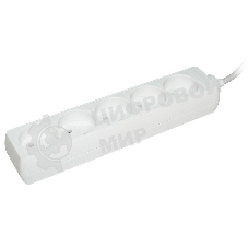 Удлинитель Iek WYP10-06-05-03-N У5 5 мест 2Р/3 метра 2х0.75 мм2 10А/250 IEK