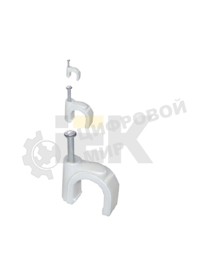 Скоба креп. круглая R9 (уп. 100 шт) ИЭК USK11-09-100