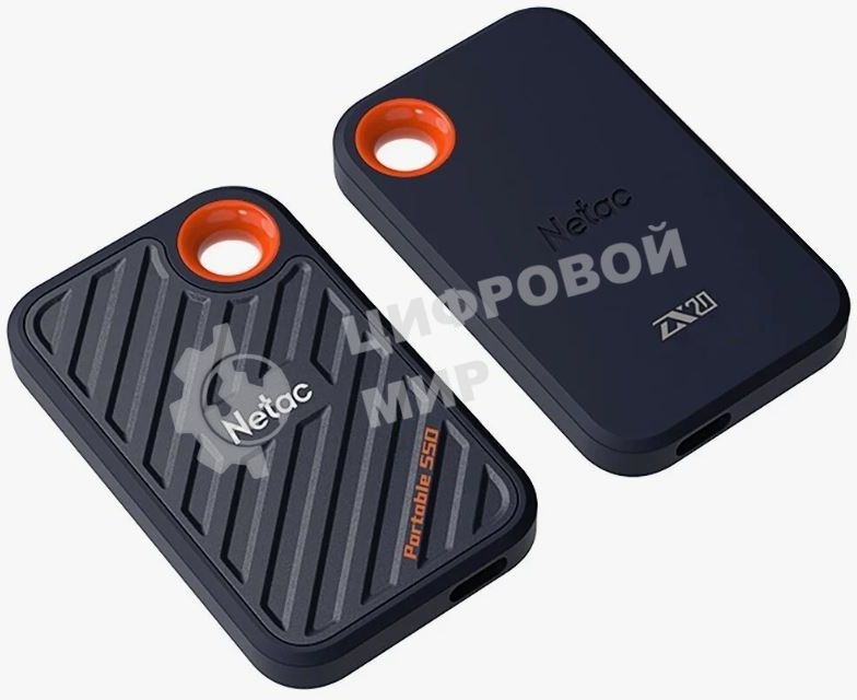 Внешний SSD Netac ZX20, 1TB, USB 3.2 Gen 2x2 Type-C, R/W 2000/1800, черный