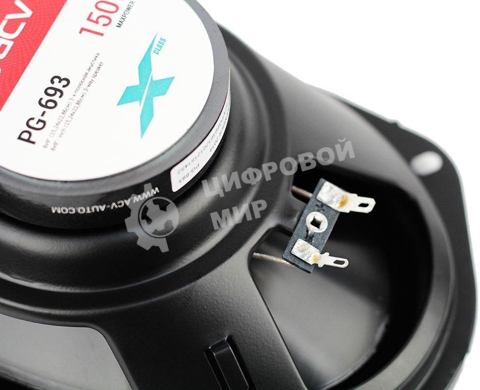 Колонки автомобильные ACV PG-693S 240Вт 88дБ 4Ом 15x23см (6x9дюйм) (ком.:2кол.) коаксиальные трехполосные