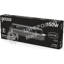 Блок питания Gauss 202022150 пониж. для лен.светод. черный