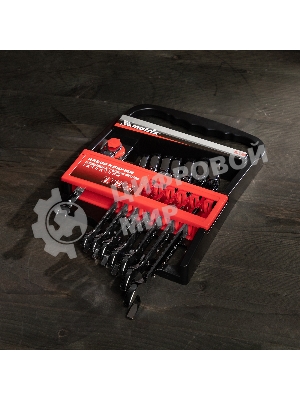 Набор ключей Matrix комбинированных, трещоточных шарнирных 8шт