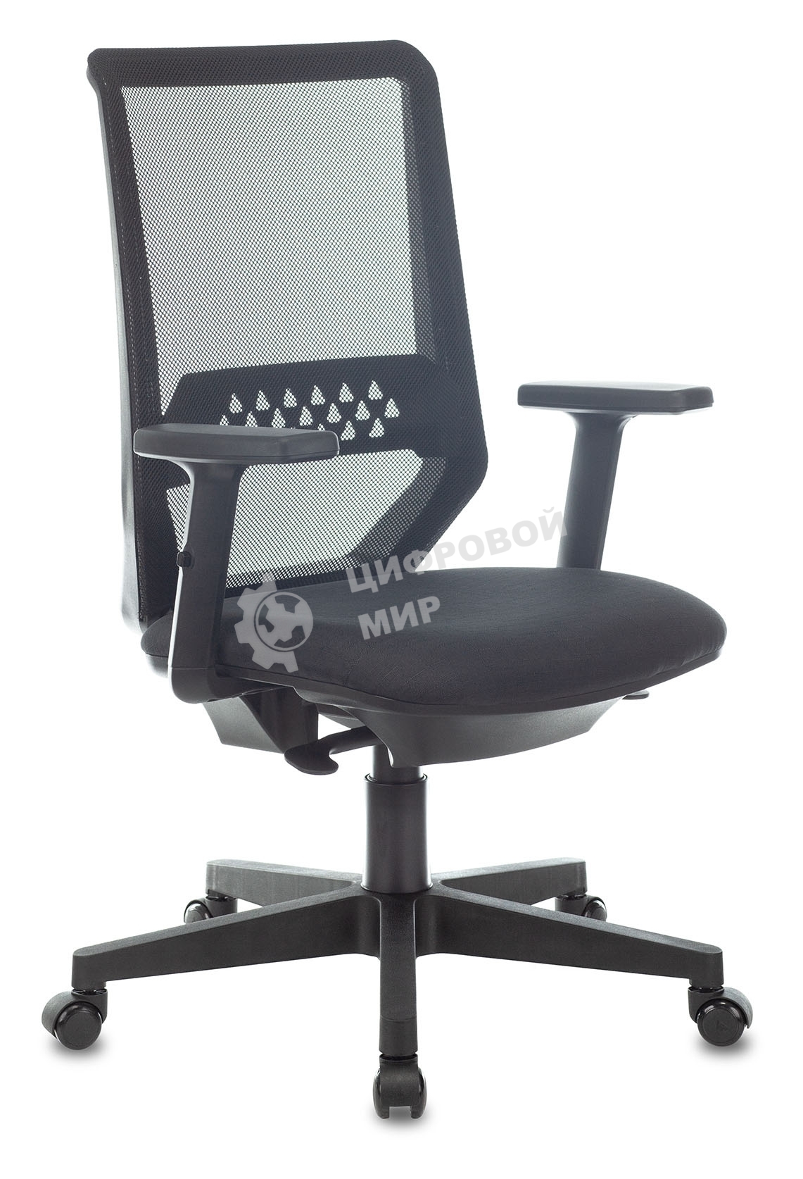 Кресло компьютерное Бюрократ MC-611N TW-01 38-418 черный, сетка/ткань, крестовина пластик