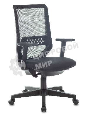 Кресло Бюрократ MC-611N TW-01 38-418 черный, сетка/ткань, 120 кг, механизм качания