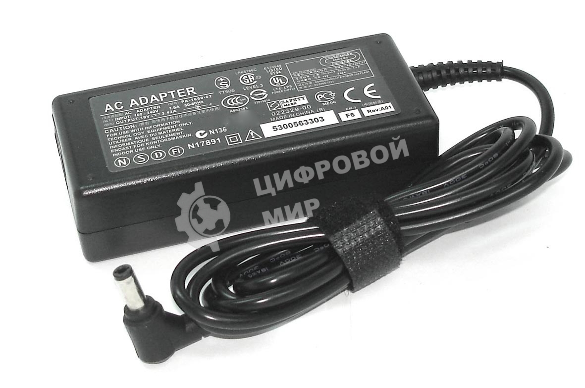 Блок питания (сетевой адаптер) для ноутбуков Liteon 19V 3.42A 5.5x2.5 REPLACEMENT