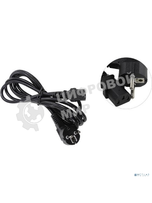 Кабель питания ExeGate Special PC-3S (Евровилка угловая Schuko->С13) 3*0.75, CCA, черный, 3м