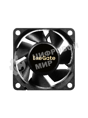 Вентилятор для корпуса ExeGate EX06025B3P черный, 60 мм, 3500 об/мин, 25 дБ, 3 pin