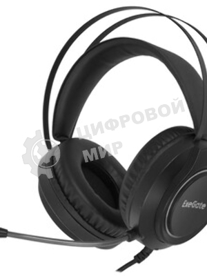 Гарнитура Exegate Cosmos HS-702GL чёрный, проводная, USB, виртуальный звук 7.1, подсветка