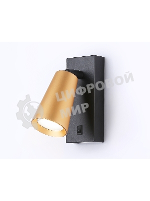 Светильник Ambrella light TA13142 BK/GD черный/золото GU10 max 12W 140*60*90